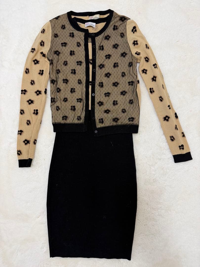 RED VALENTINO アンサンブル　ヒョウ柄　XS