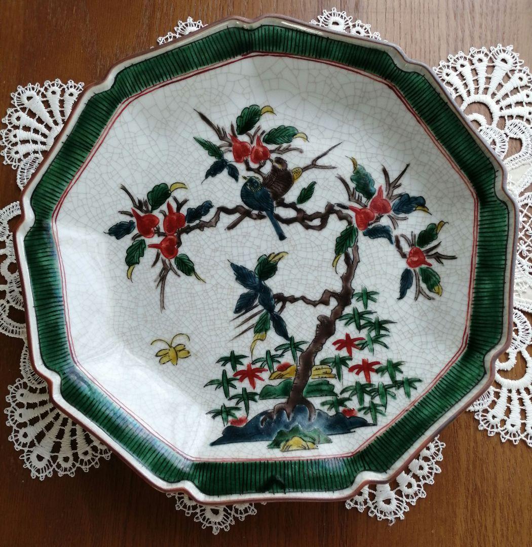 茶道具　菓子器　九谷焼　菓子皿　菓子鉢