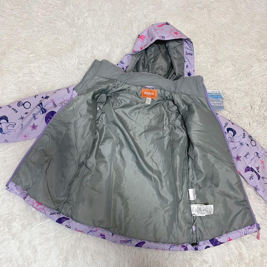 新品タグ付き ONYONE ジュニア スノーウェア上下 150 可愛い総柄と水色