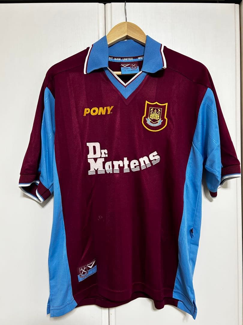 ウェストハムユナイテッド　98〜99 ホームシャツRio Ferdinand