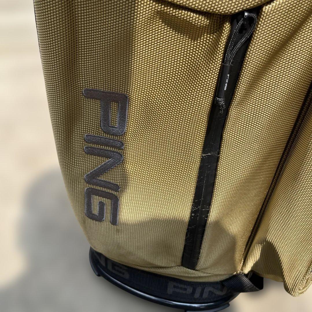 中古 PING ピン キャディバッグ CB-P201 ベージュ　美品