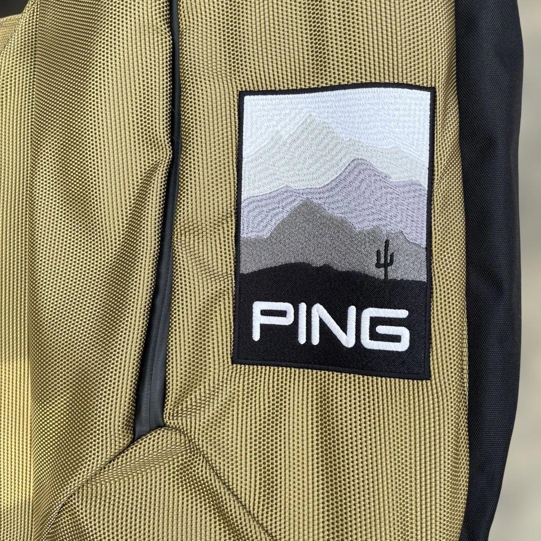 中古 PING ピン キャディバッグ CB-P201 ベージュ　美品