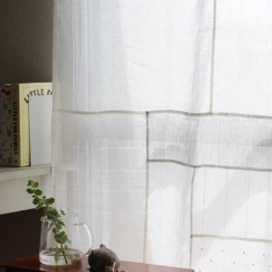 リネンバード　透けるリネンのパッチワーククロス キット　アイスグレー