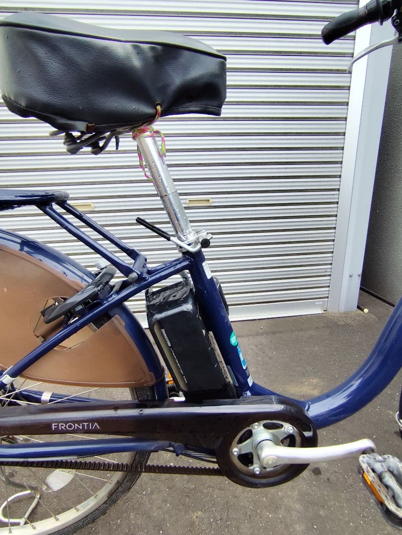 ブリヂストン　フロンティア　ベルト駆動チェーン交換不要　電動アシスト自転車
