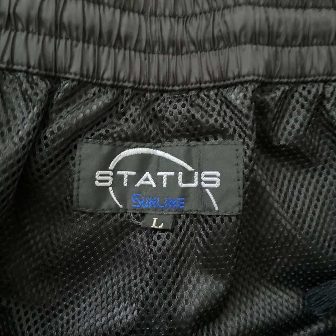 サンライン ステータス ウィンドブレーカースーツ ブラック Lサイズ