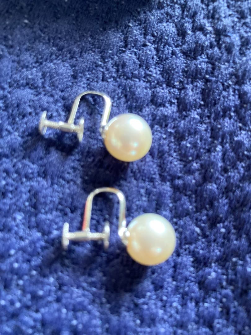 Yamakatsu Pearls 真珠イヤリング ケース付き