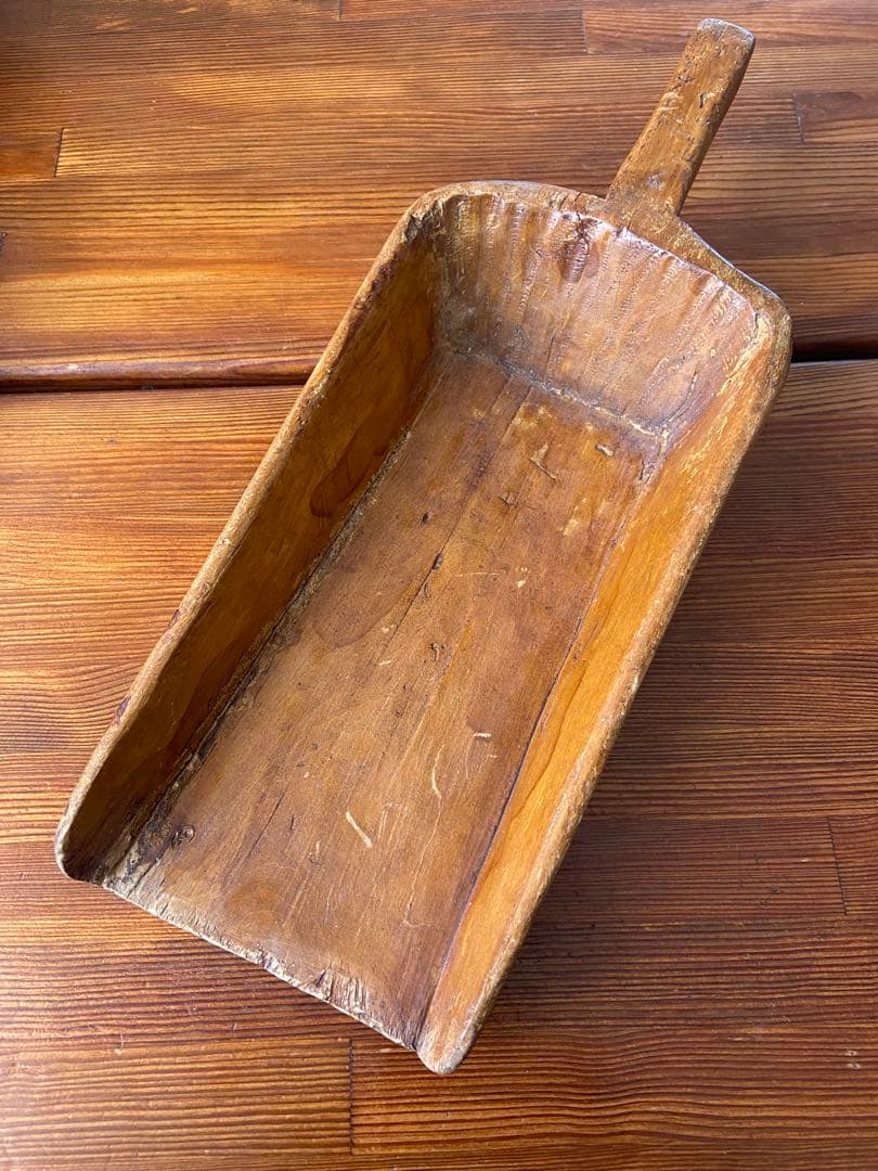 木製穀物スクープ フランス アンティーク 20世紀初頭