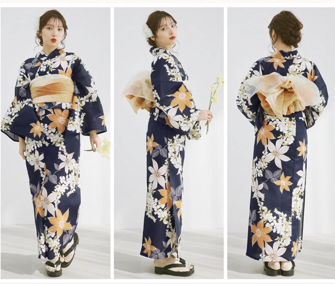 Dita 浴衣 幻想鏡花水月 (柑橘）浴衣セット