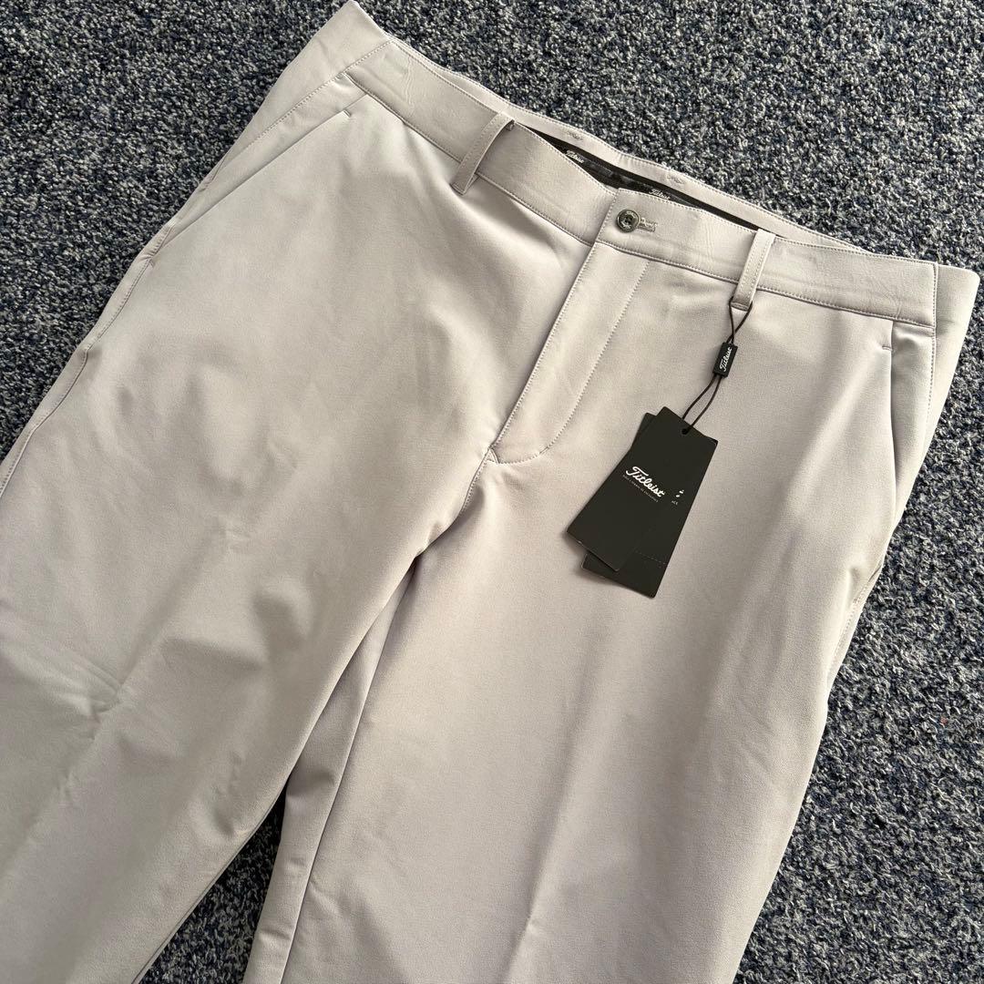 【未使用・タグ付】タイトリスト　ストレッチ　パンツ　ゴルフウェア　グレー系　3L