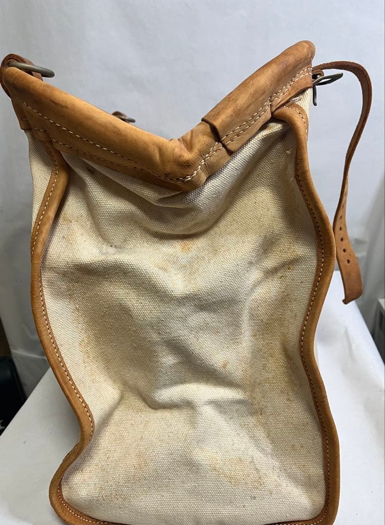 USメール　キャンバス　レザー usmail 激レア　ヴィンテージバッグ