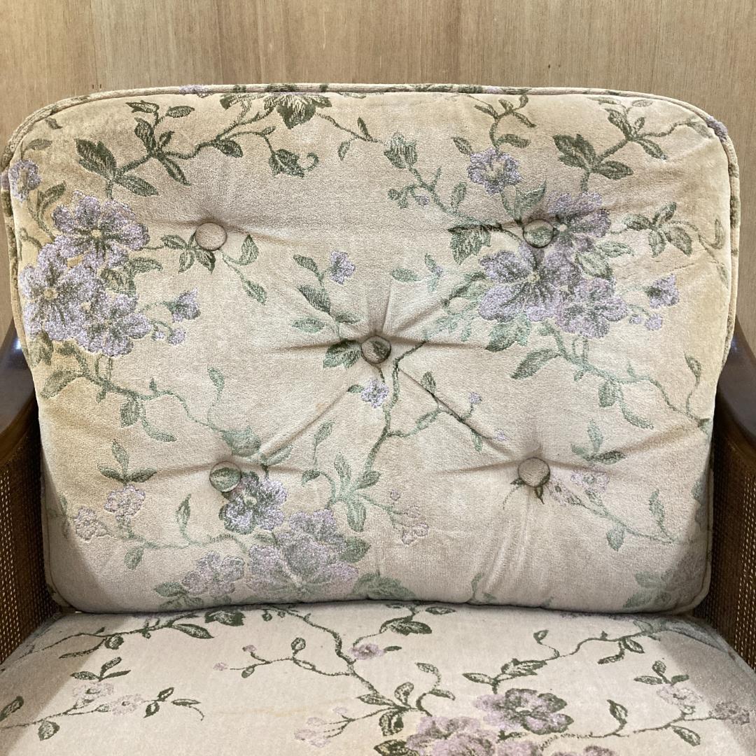 【カリモク】オールド　コロニアル アームチェア　1人掛けソファ 椅子 ①