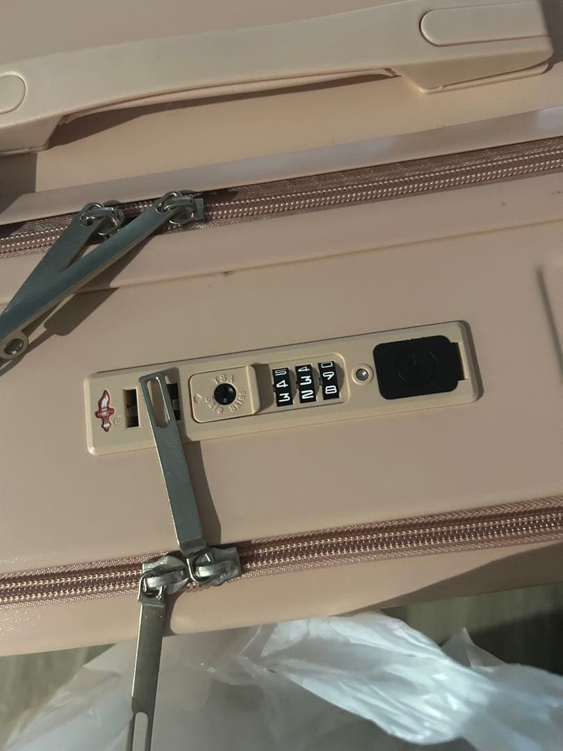 ピンク キャリーカート ダイヤルロック付き