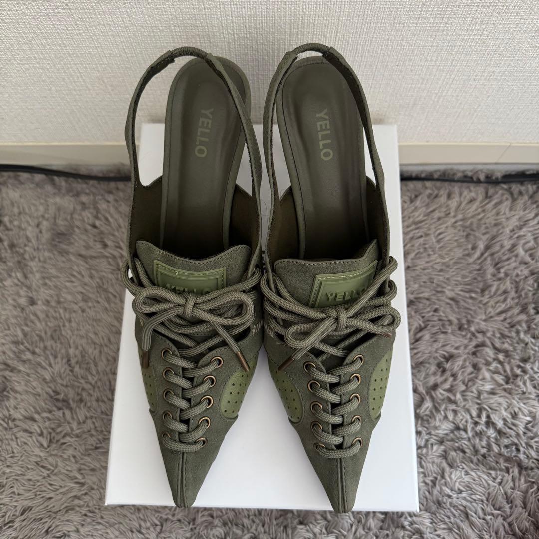 お値下げ！YELLO スニーカーミュール　カーキ