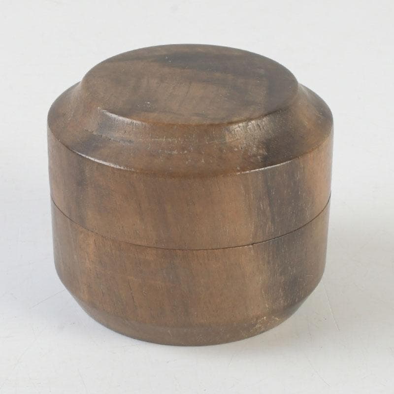 茶道具　黒柿製　雪吹　棗　V　9852