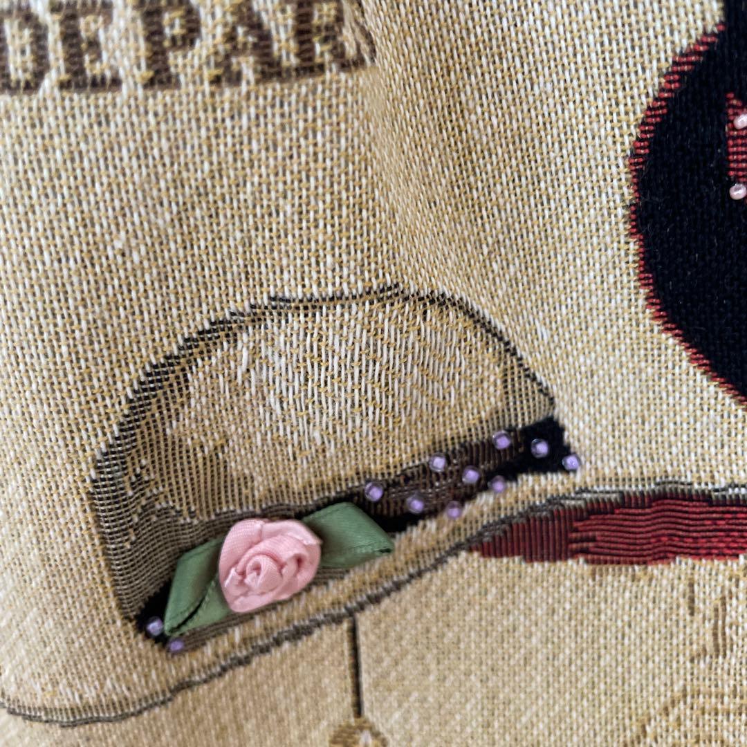 hana ゴブラン織と牛革のバック