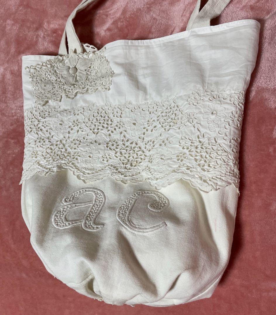 フランスアンティークシーツリメイクバック