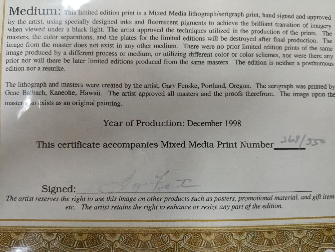 yタイトル「Early s」Gary Fenske作　冬の風景 絵画