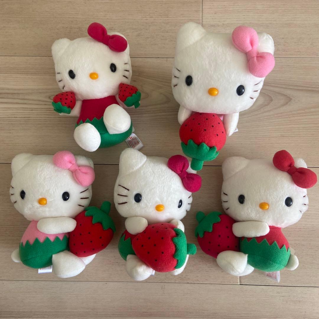 サンリオ　いちごキティ ぬいぐるみ　非売品　グッズ　平成レトロ　レア　まとめ売り