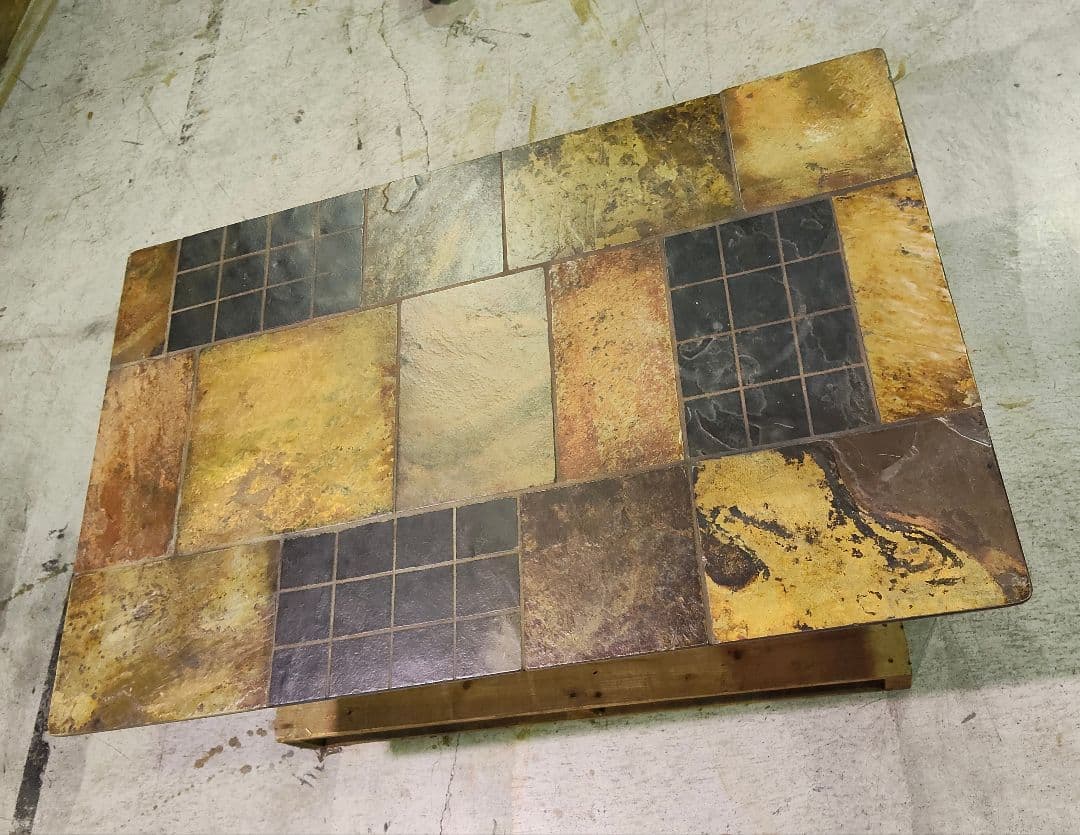 発送・引取可能！ ヴィンテージ タイル コーヒーテーブル センターテーブル