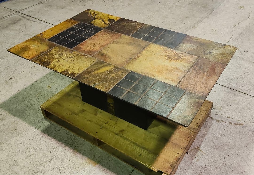 発送・引取可能！ ヴィンテージ タイル コーヒーテーブル センターテーブル