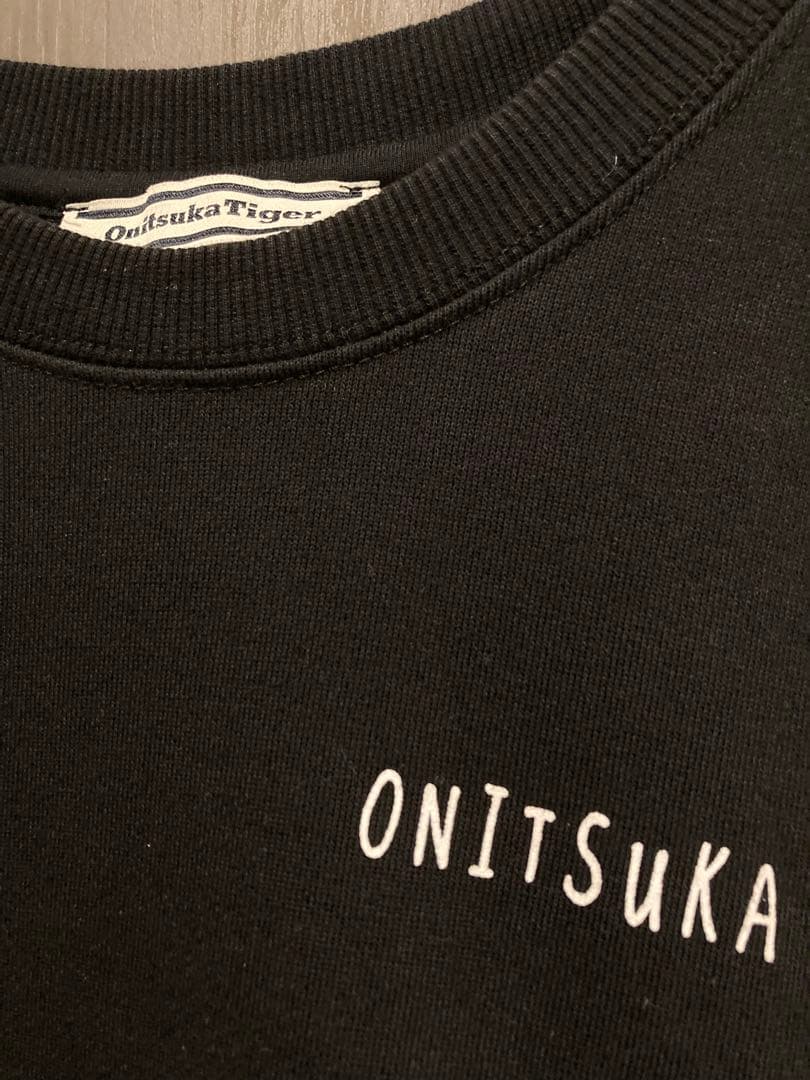 k*3様 オニツカタイガー スウェット トレーナー ブラック 虎　刺繍 Lサイズ