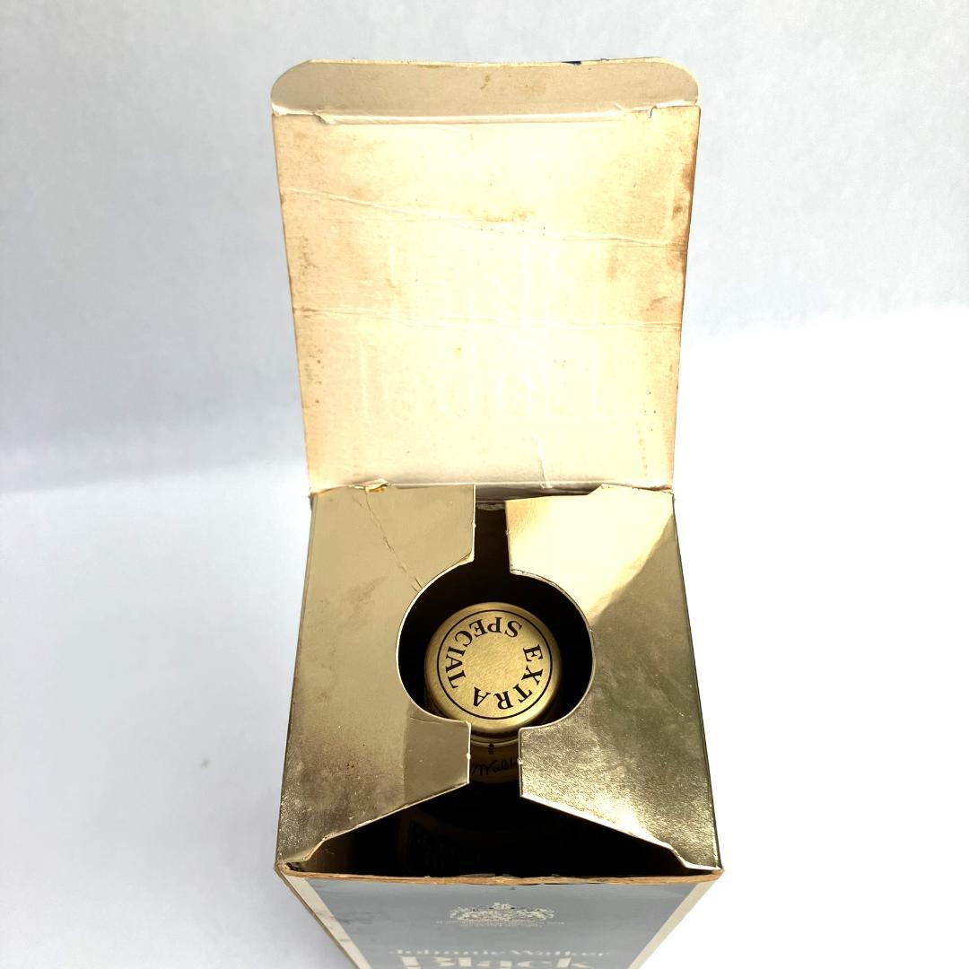 未開栓　ジョニーウォーカー ブラックラベル　特級　ジョニ黒　金キャップ　黒紋章