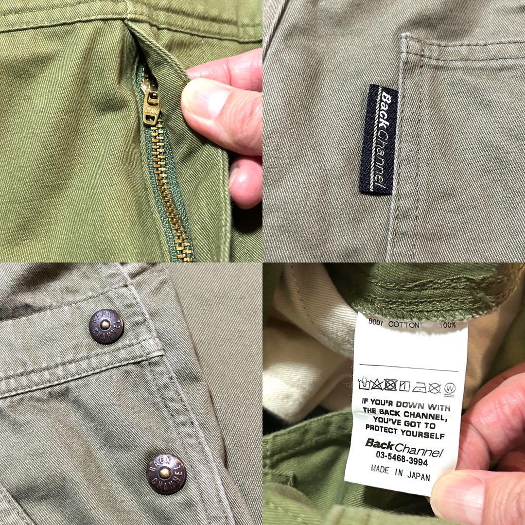 Lサイズ！日本製 Back Channelバックチャンネル古着オーバーオール