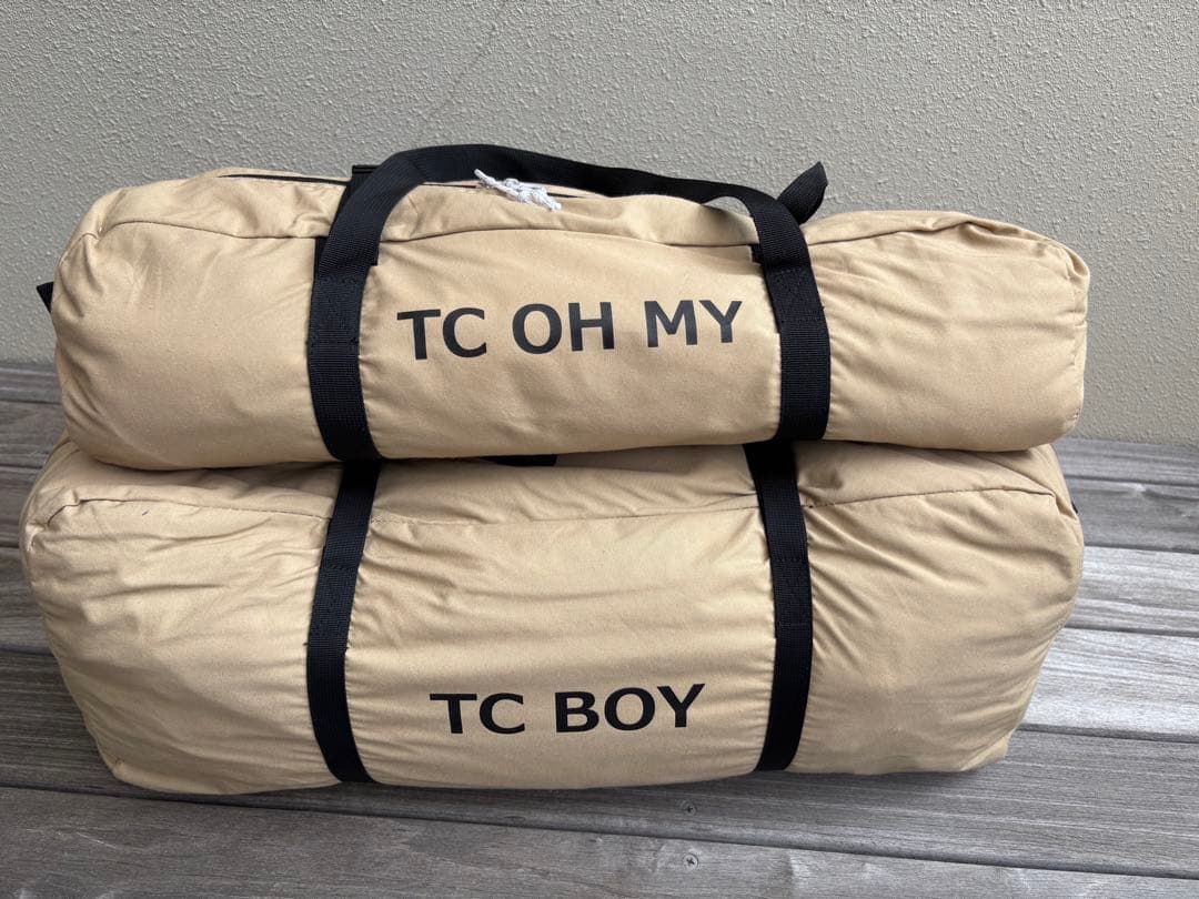 TC OH MY〔新品〕 & TC BOY 〔中古〕キャンプテント
