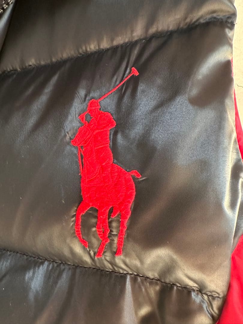 90s ポロラルフローレン　ダウンベスト　ビッグポロ