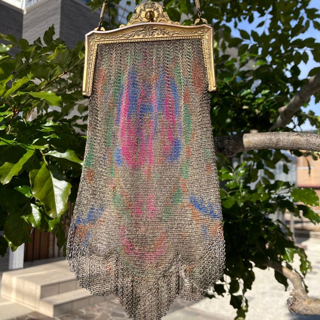 フランス　1920年　メタルバッグ