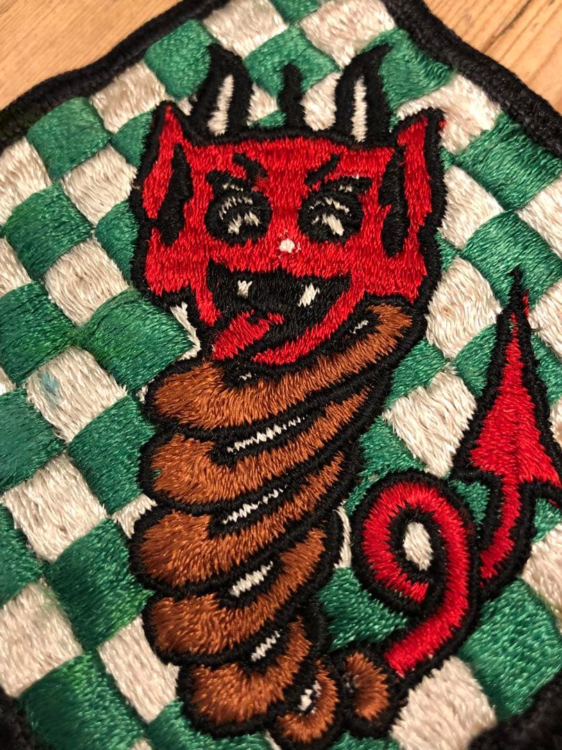 ビンテージ　60s デビル 悪魔　サタン ワッペン　ミッドセンチュリー レトロ