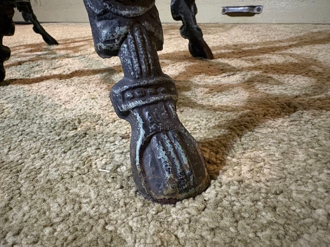 アイアン製 フラワースタンド 2段 花台 プランタースタンド 鋳鉄 インテリア