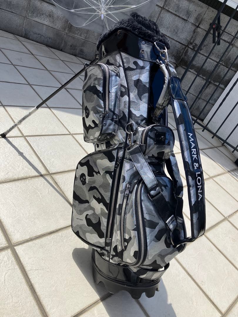 ★マーク&ロナ★ブラックカモ★スタンドキャディバッグ★