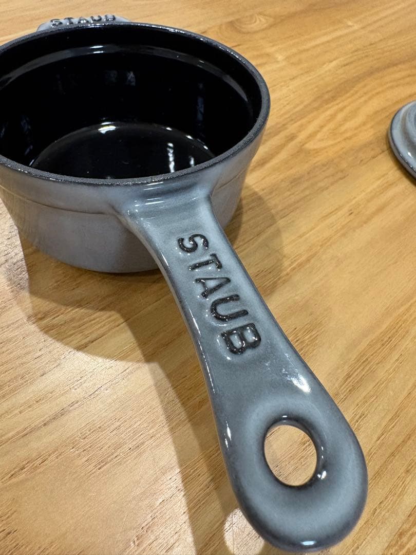 【未使用】ストウブ staub ミニソースパン　10cm グレー