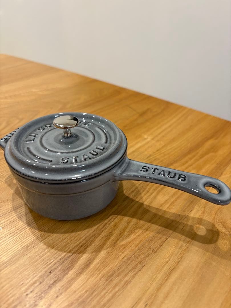 【未使用】ストウブ staub ミニソースパン　10cm グレー