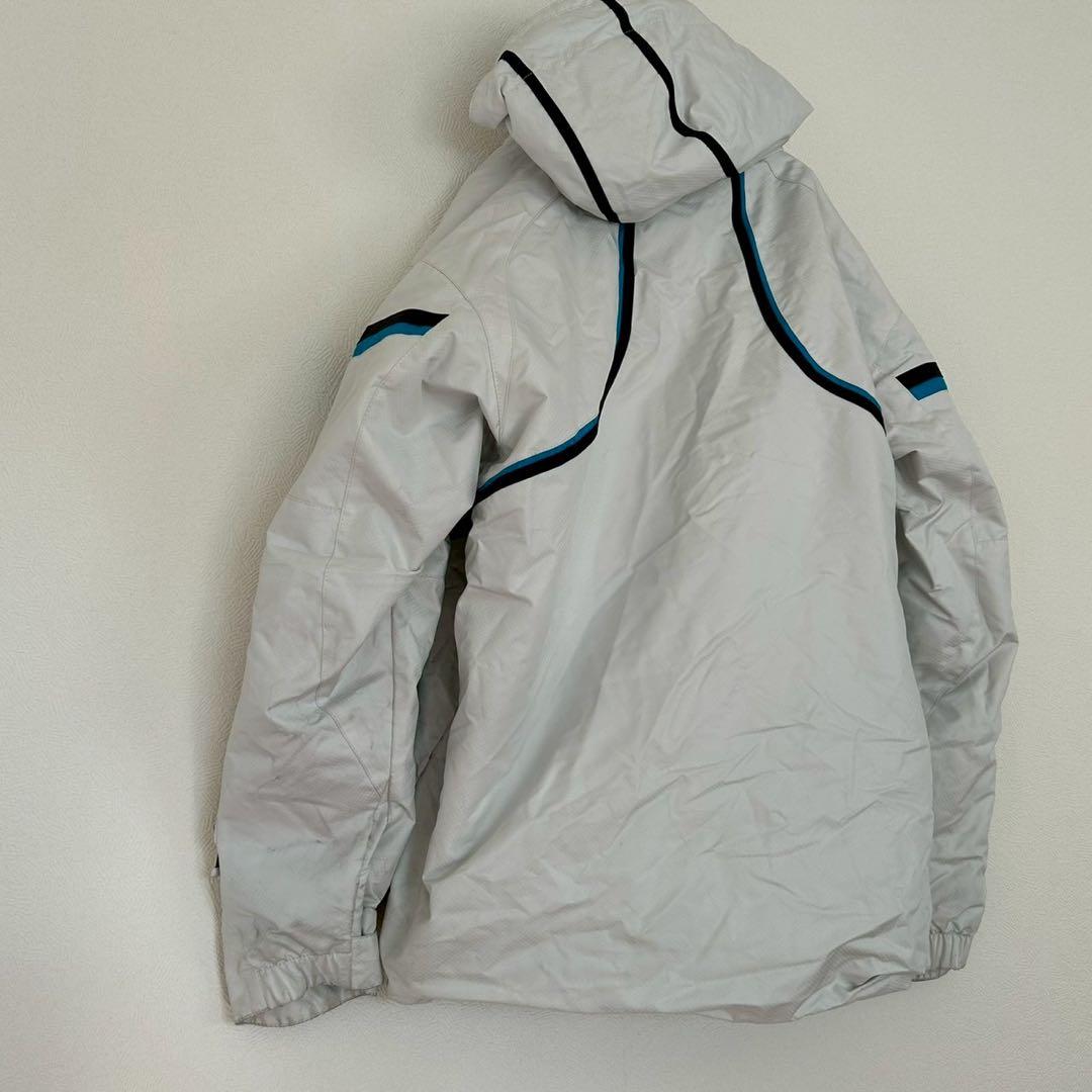 【GOLDWIN】L ホワイト/ブルー スキーウェア 上下セット c110