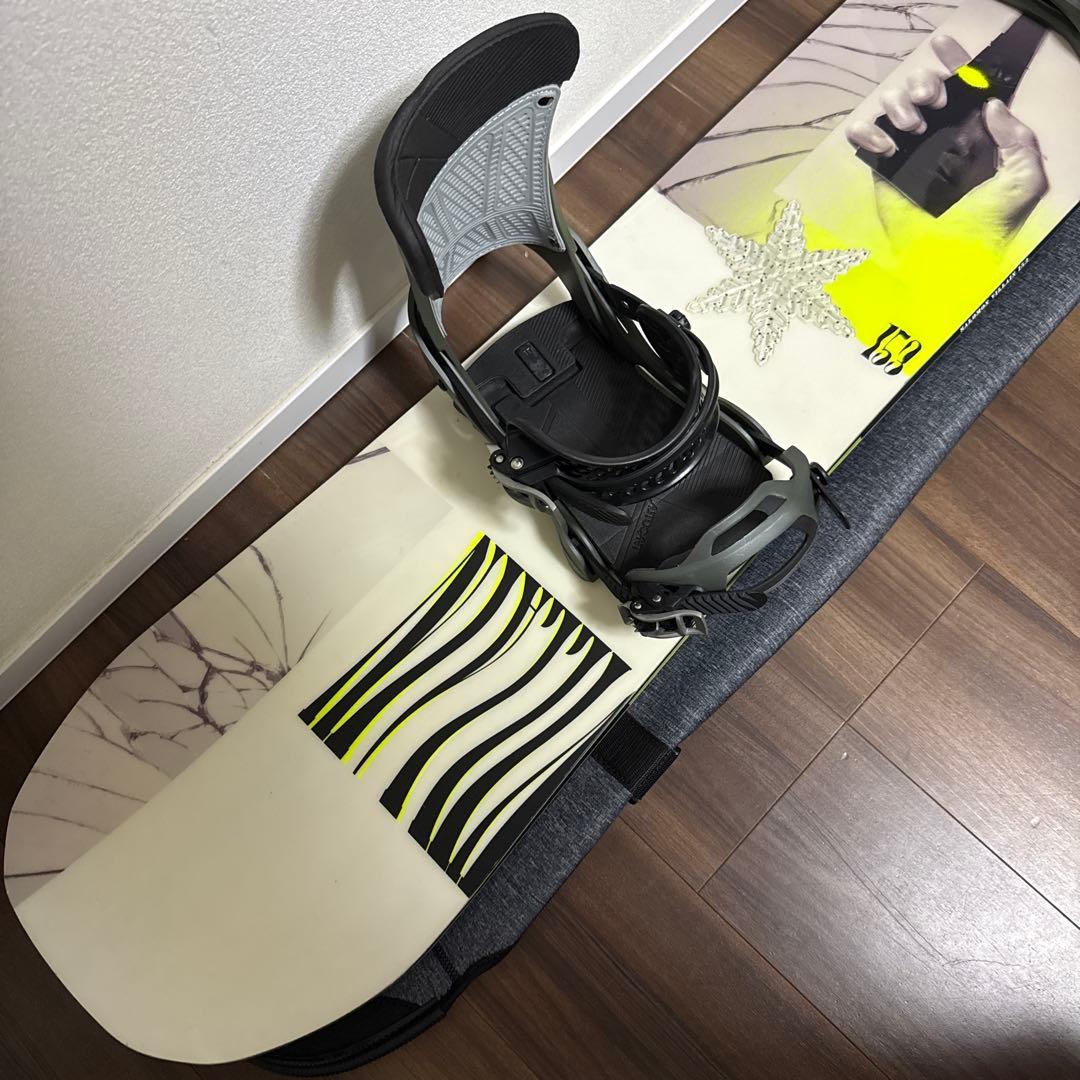 超美品 サロモン VILLAIN 153 バートン MALAVITA Mサイズ