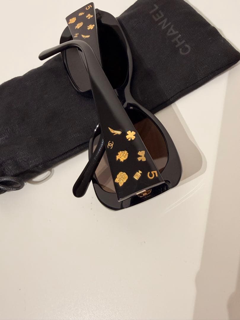 Chanel シャネル サングラス ココマーク アイコン ブラウン 5123