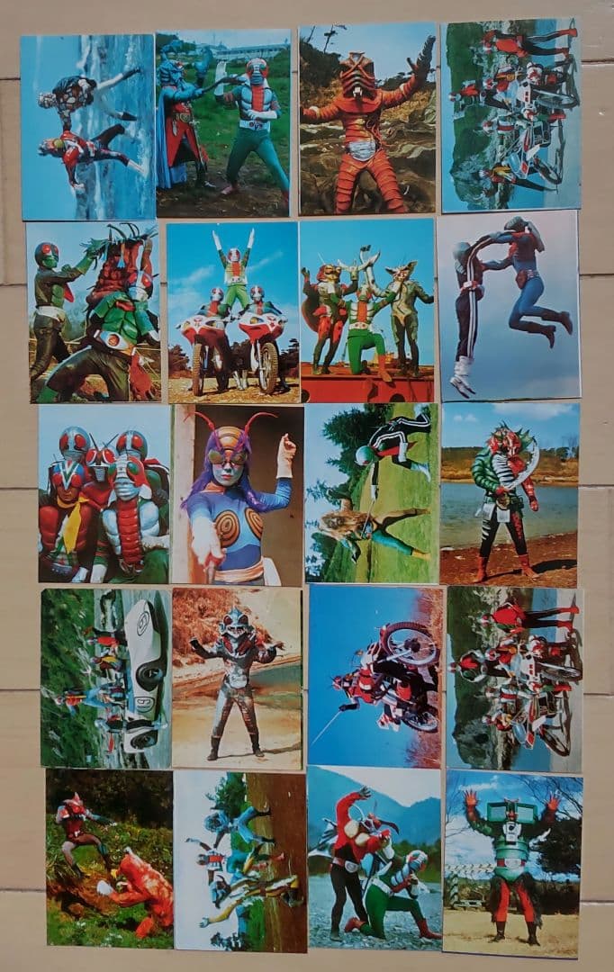 仮面ライダー ミニカード181枚 カードホルダー10冊 まとめ売り 昭和レトロ