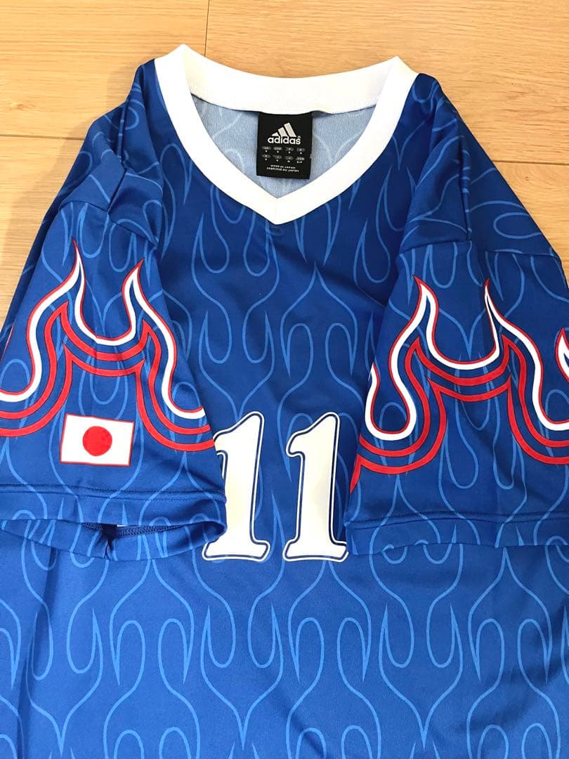 adidas 日本代表 炎モデル 復刻 フランス W杯 ユニフォーム KAZU