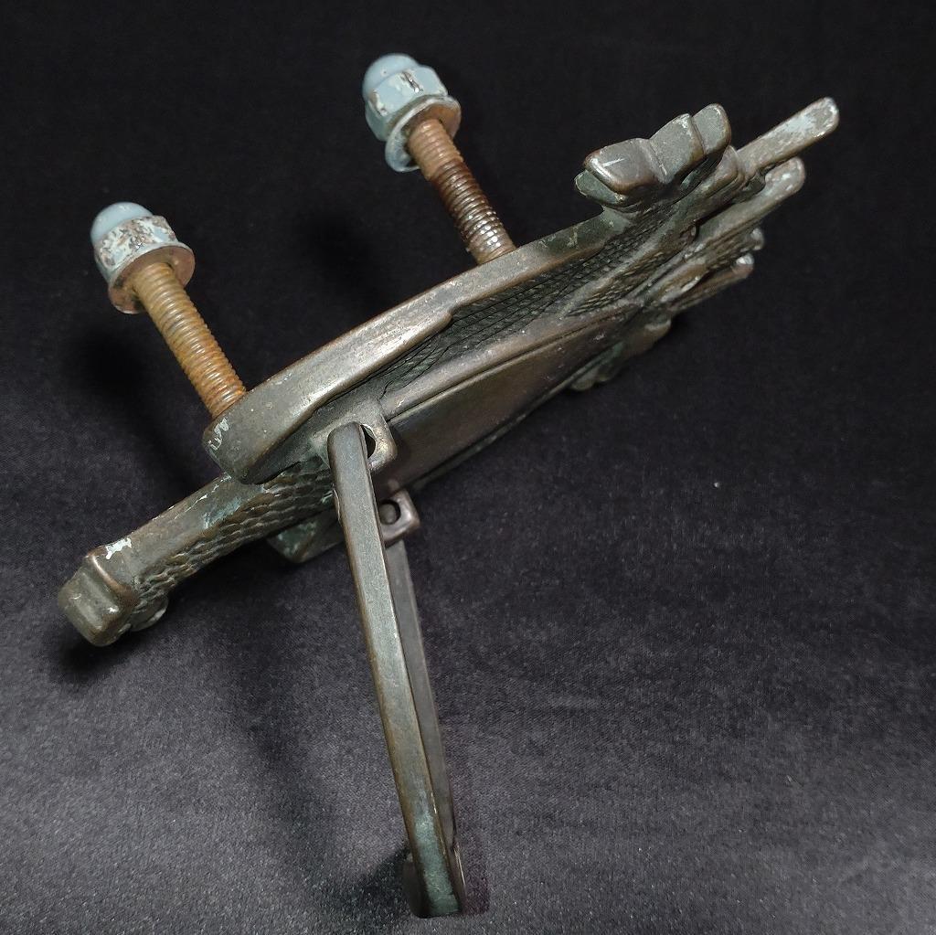 ドアノッカー イーグル 真鍮製 洋館 レトロ 全長約15.2cm 【5053】