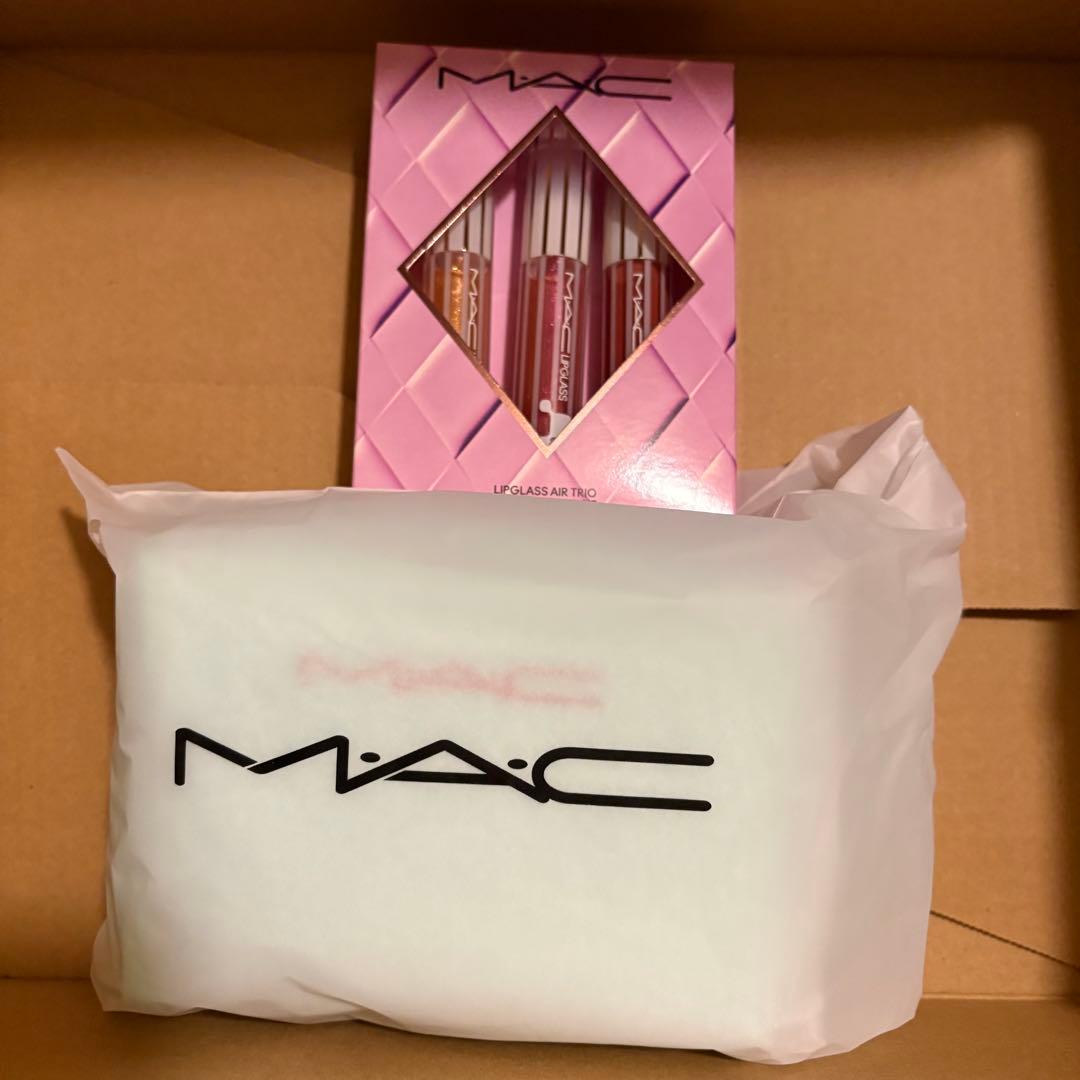 MAC ホリデーコレクション　グロス　エンスージアスト　リップガラス　ポーチ