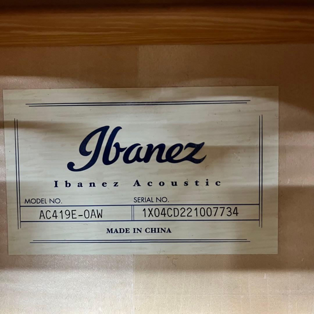 【11515】Ibanez Acoustic AC419E-OAW