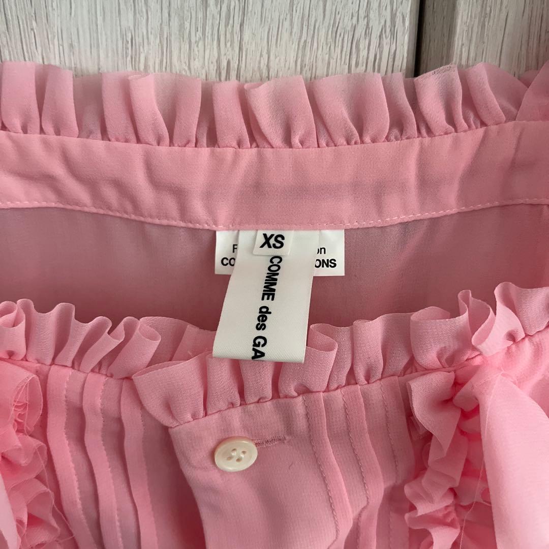 XS フリルキャミソールブラウスCOMME des GARÇONS GIRL