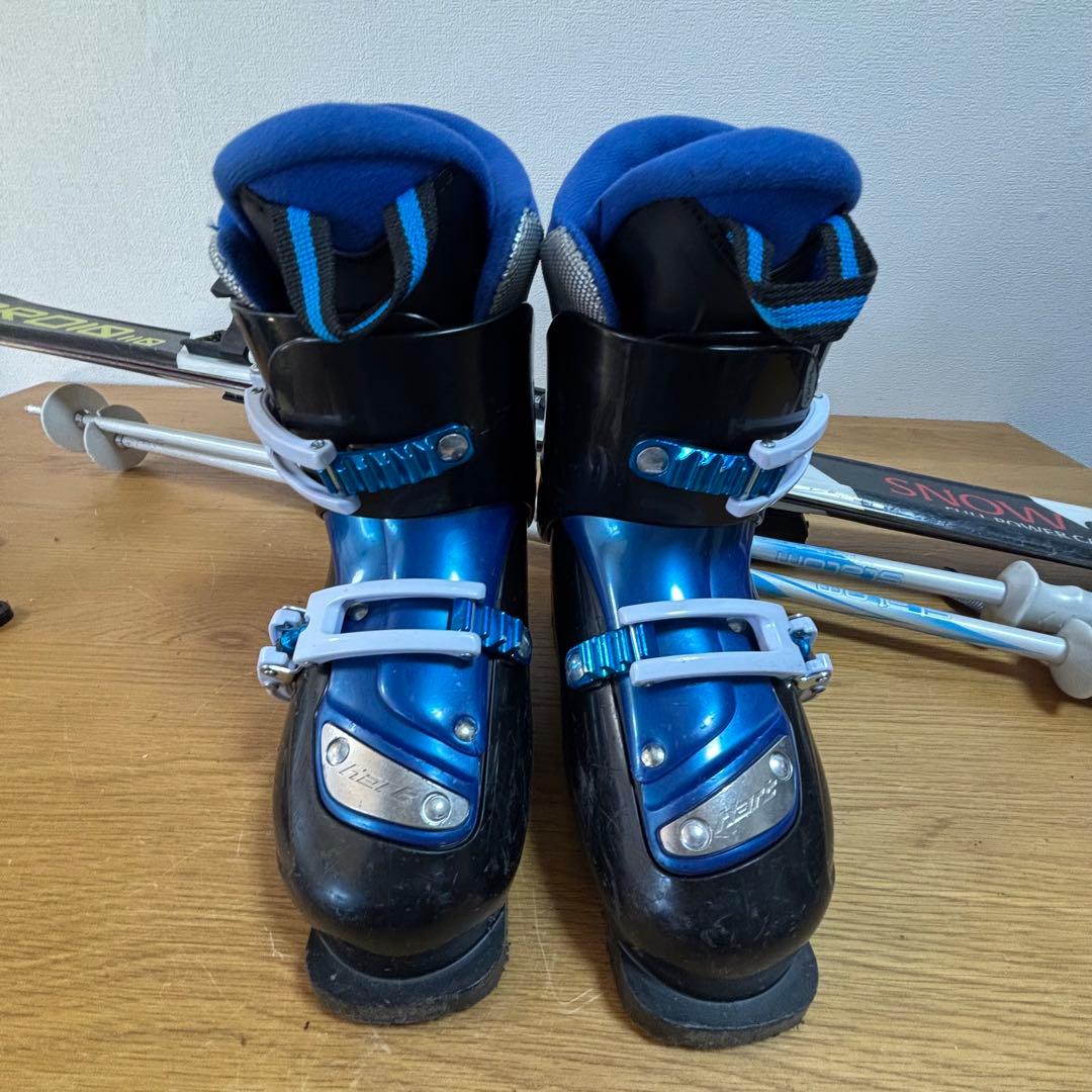 ジュニアスキーセット　ストック付　110cm hart 20-20.5cm