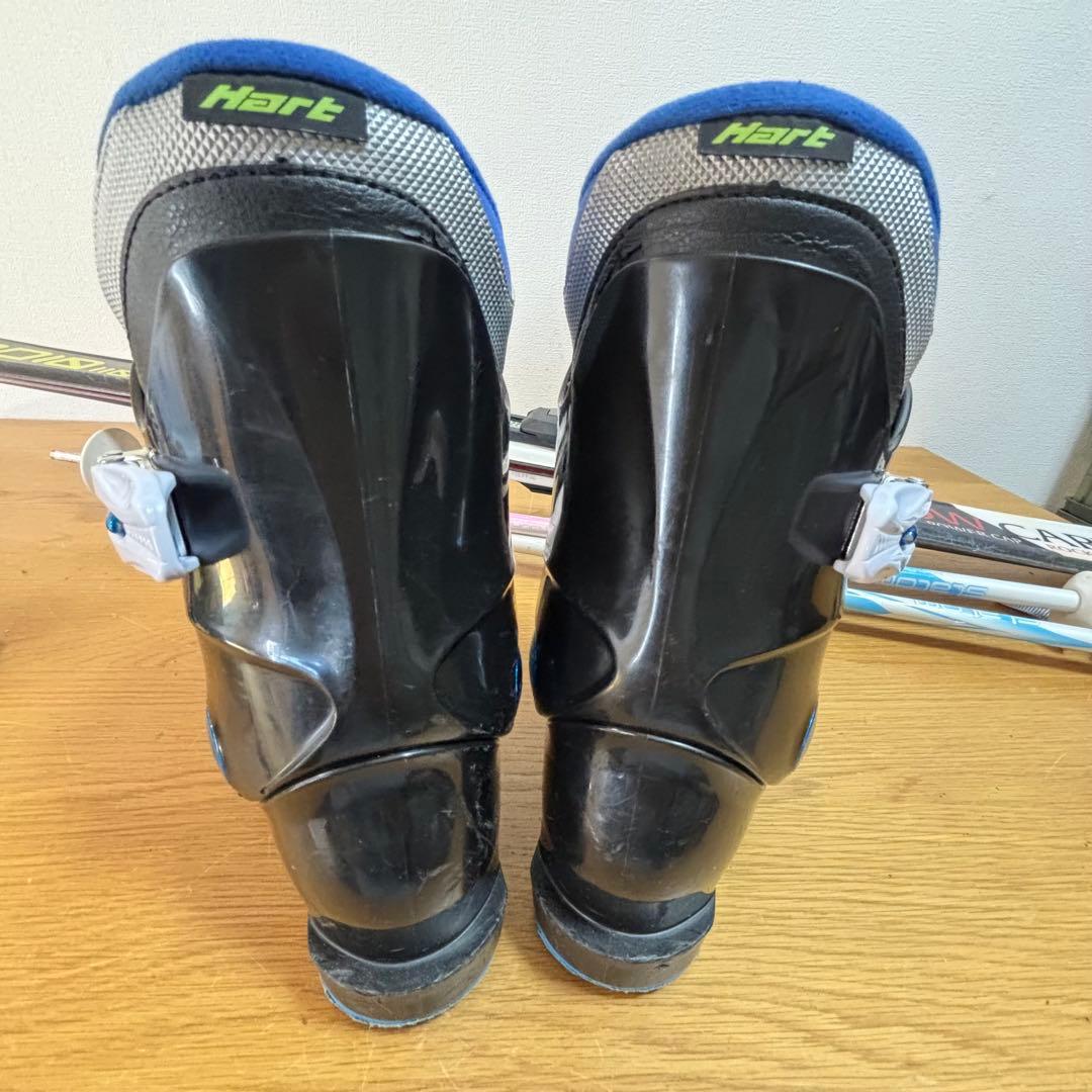 ジュニアスキーセット　ストック付　110cm hart 20-20.5cm