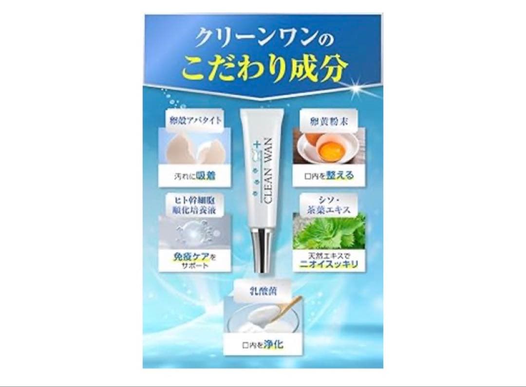 CLEAN WAN デンタルケアクリーム　2本