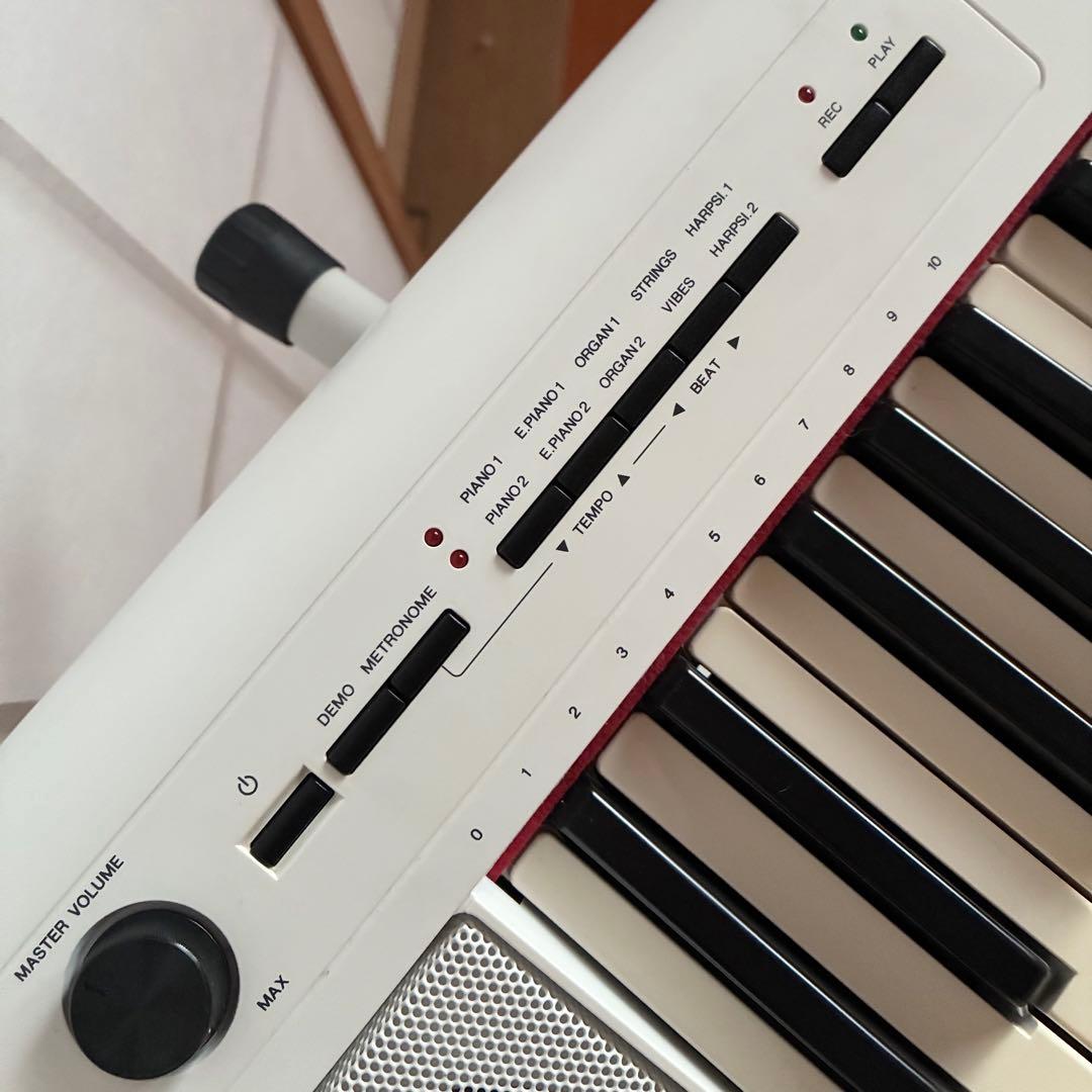 YAMAHA piaggero NP12 電子キーボード 電源アダプター譜面台付
