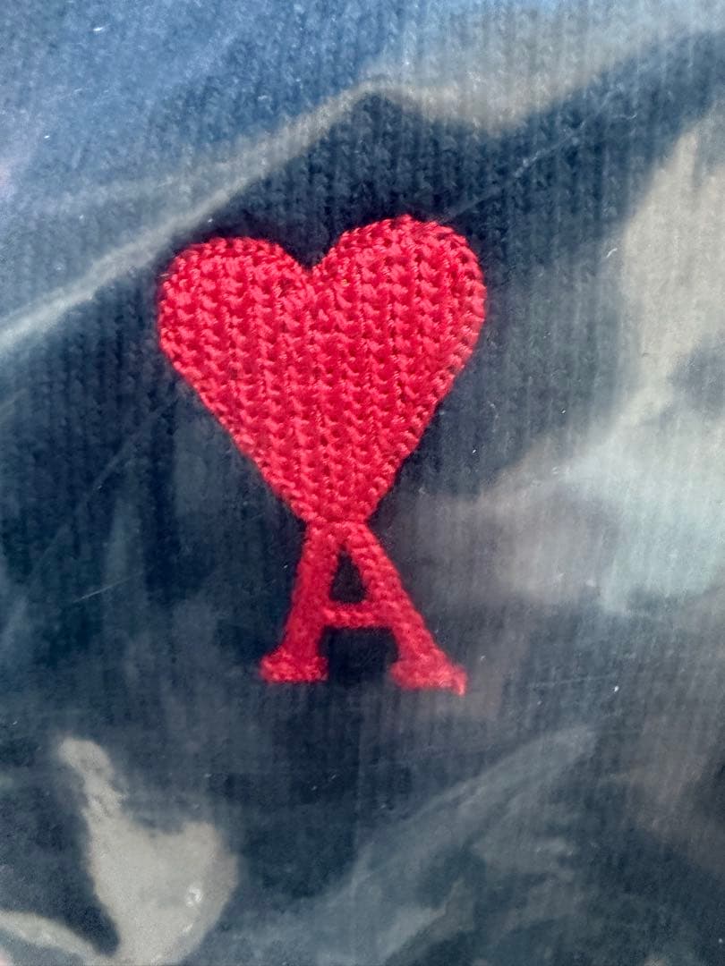 【AMI Paris 正規品】アミパリス ハートロゴ スウェット（ブラック・S)