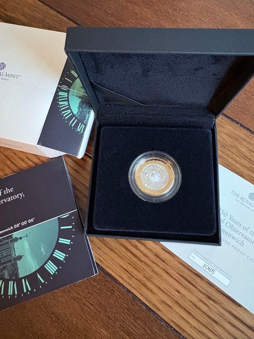イギリス ロイヤルミント グリニッジ天文台350周年記念シルバー